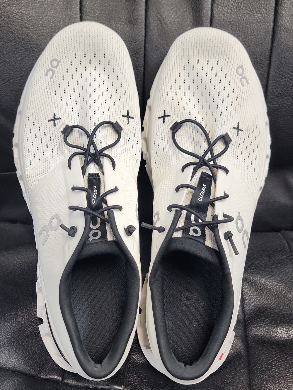 On Running Cloud X II White with Black Accents